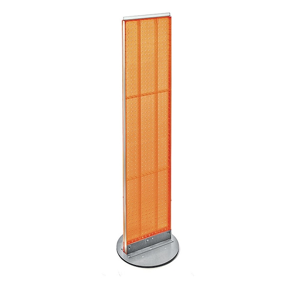 Azar Displays Two-Sided Pegboard Floor Display on Revolving Base. Spinner Rack Stand. 700277-ORG - main